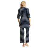 Everly Grey 5 Pc Matching Set - Navy Stripe