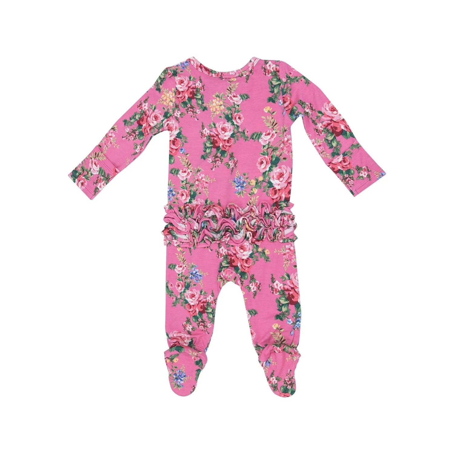 Angel Dear Bamboo Zipper Footie - Dream Cottage Floral - Kid's Stuff Superstore