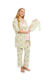 Everly Grey 5 Pc Matching Set - Carnation