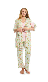 Everly Grey 5 Pc Matching Set - Carnation