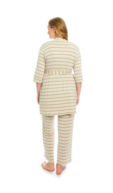Everly Grey 5 Pc Matching Set - Mocha Stripe