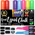 Giant Liquid Chalk Erasable Markers - 8 Pack - Kid's Stuff Superstore