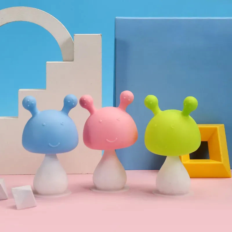 Mushroom Rattle Teether