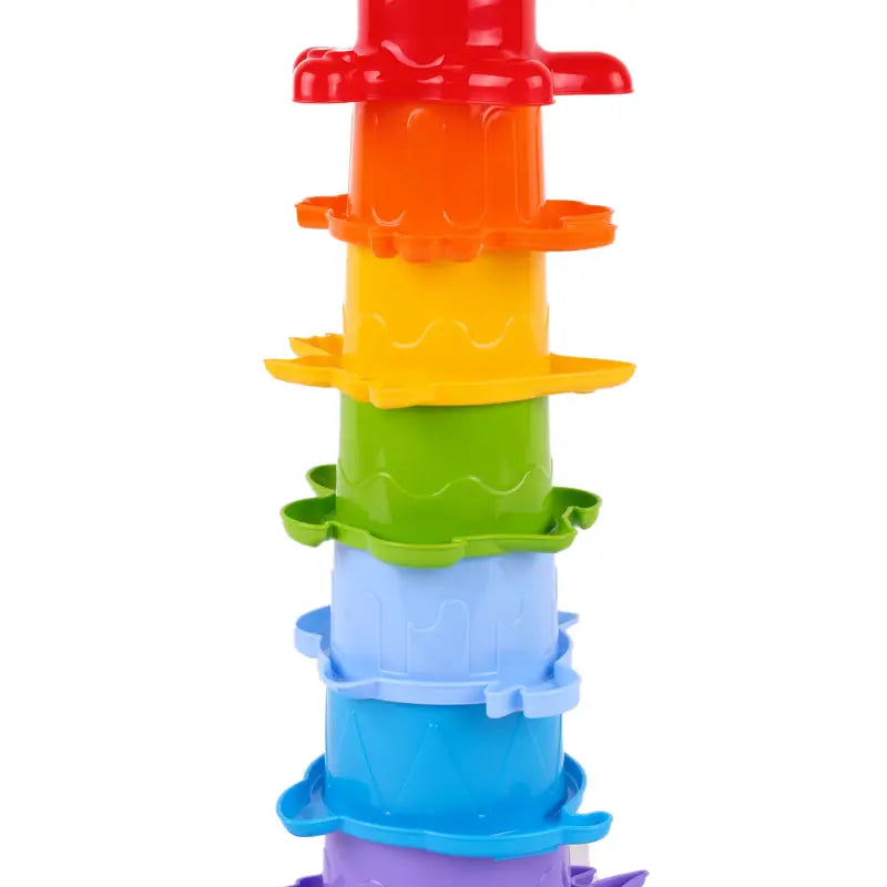 Technok Baby Bath Toys - 12 Pcs Rainbow Stacking