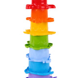 Technok Baby Bath Toys - 12 Pcs Rainbow Stacking