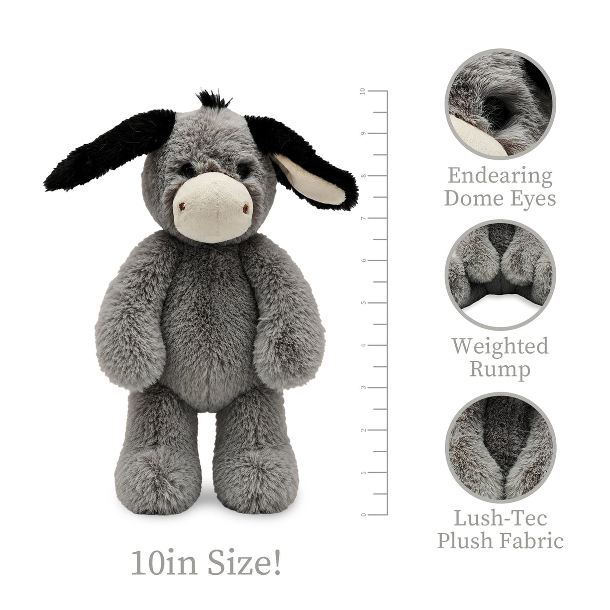 World's Softest Lushee 10" - Darly Donkey