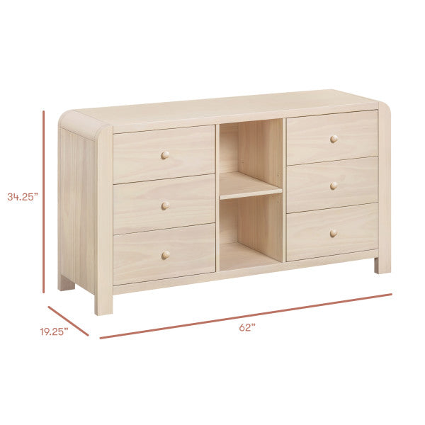 Babyletto TipToe 6-Drawer Dresser with Cubbies - Kid's Stuff Superstore