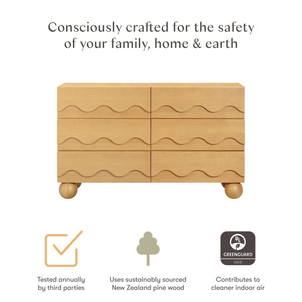 Babyletto Lido Wave 6-Drawer Dresser - Kid's Stuff Superstore