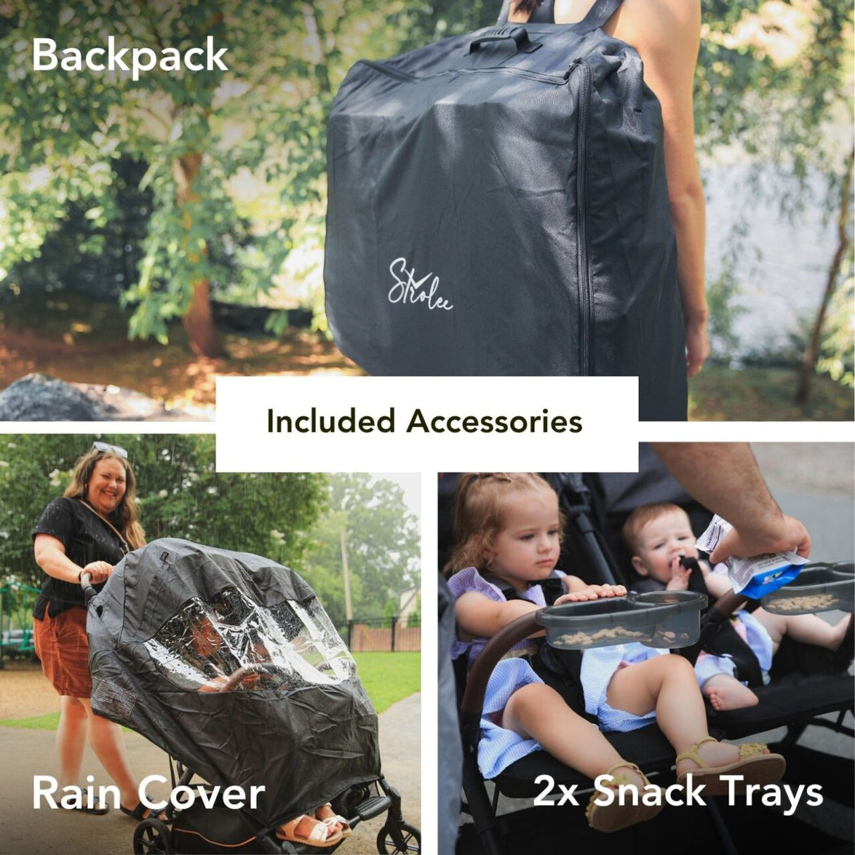 Strolee Double V2 Stroller Bundle - Kid's Stuff Superstore