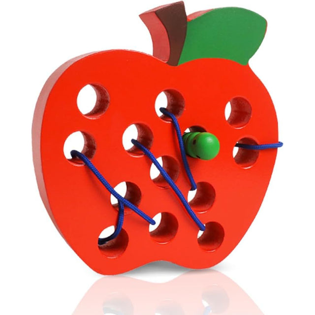 Wooden Lacing Apple - Kid's Stuff Superstore