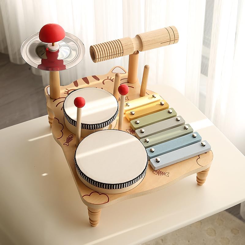 Wooden Drum Music Station - Kid's Stuff Superstore