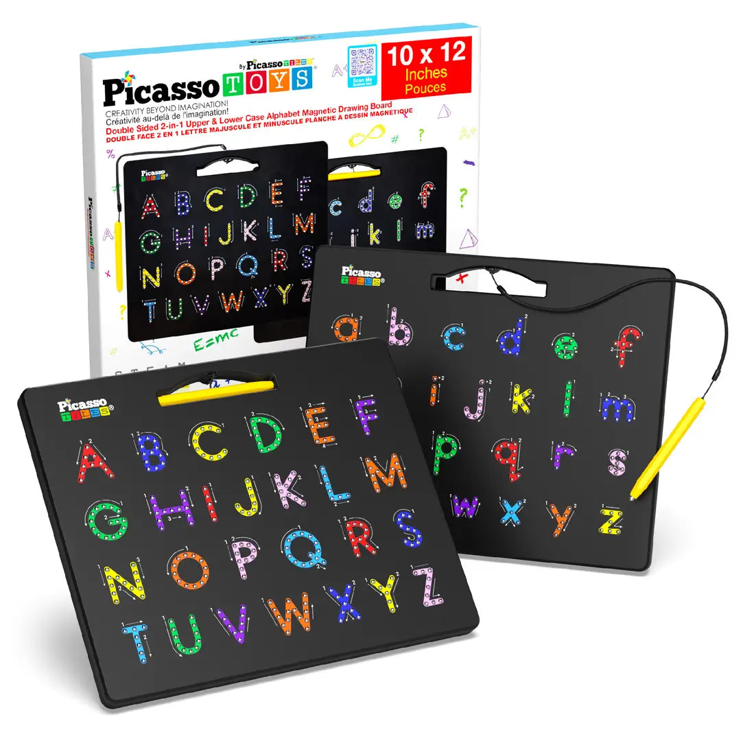 PicassoTiles Double-Sided Magnetic Drawing Tablet Pad