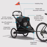 Baby Jogger City Prix Jogger + BIke Trailer + Shield Bundle