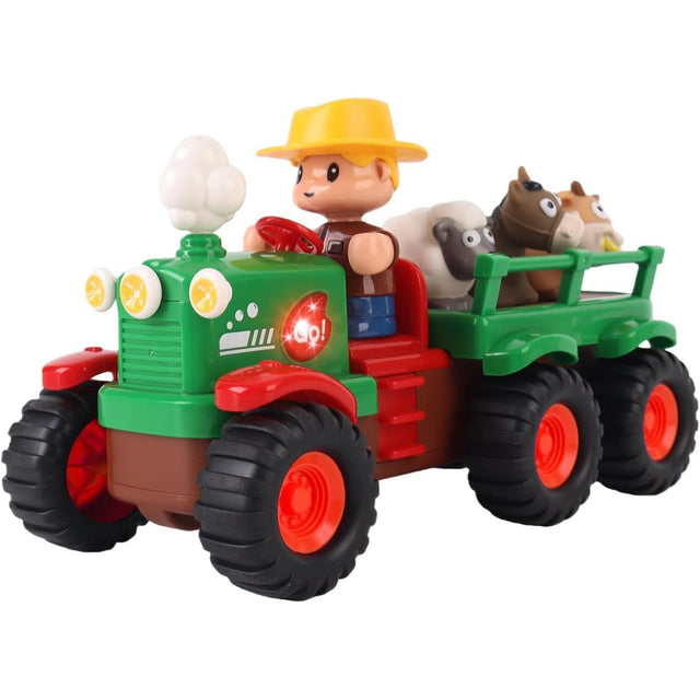 Self-Driving Farmer Tractor with Lights and Music - Kid's Stuff Superstore