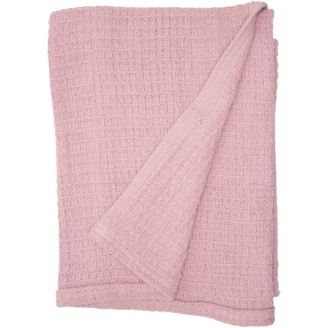 Lila & Jack 100% Cotton Waffle Receiving Blanket - Mauve - Kid's Stuff Superstore