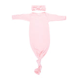 Three Little Tots Knotted Baby Gown + Headband Bow - Kid's Stuff Superstore