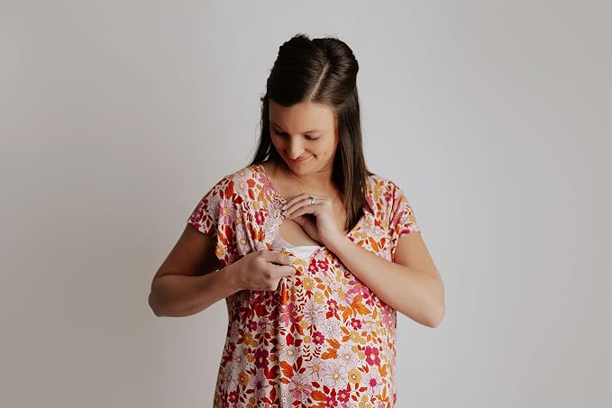Three Little Tots Delivery/Nursing Gown - Wild Child
