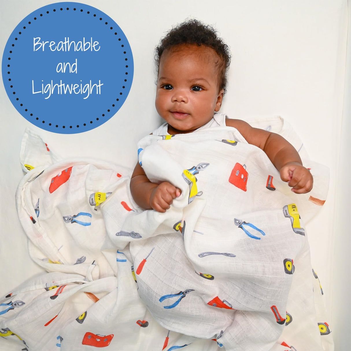 LollyBanks Muslin Swaddle Blanket - ToolBox - Kid's Stuff Superstore