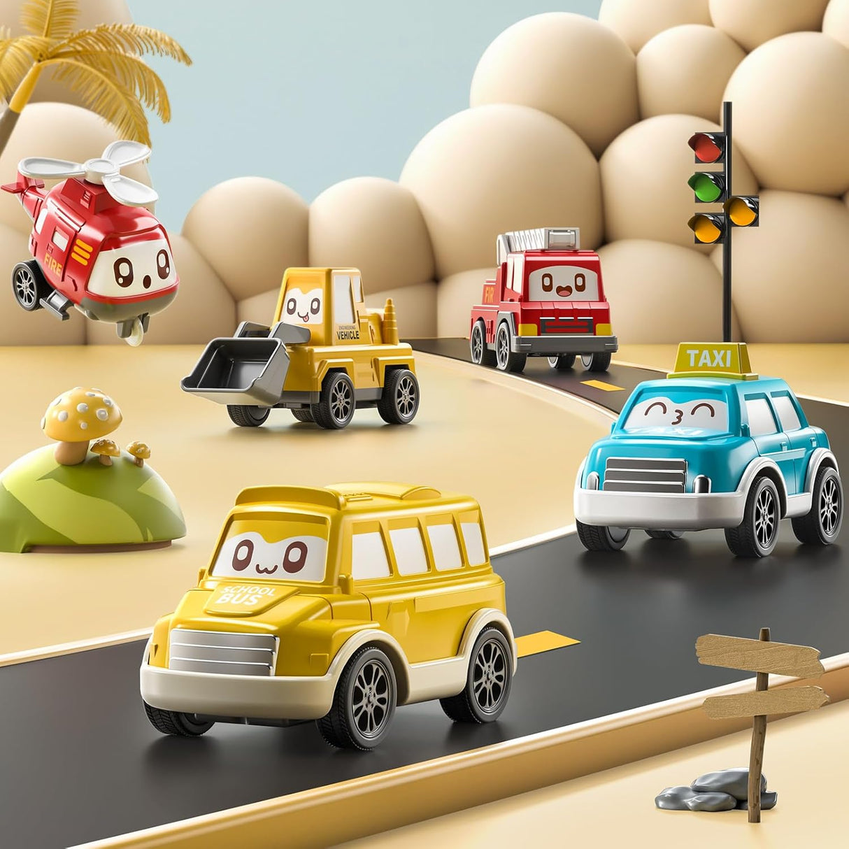 City Car Pull Back Car Series