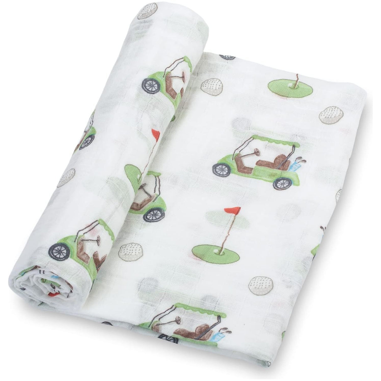 LollyBanks Muslin Swaddle Blanket - Golf - Kid's Stuff Superstore