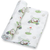 LollyBanks Muslin Swaddle Blanket - Golf - Kid's Stuff Superstore
