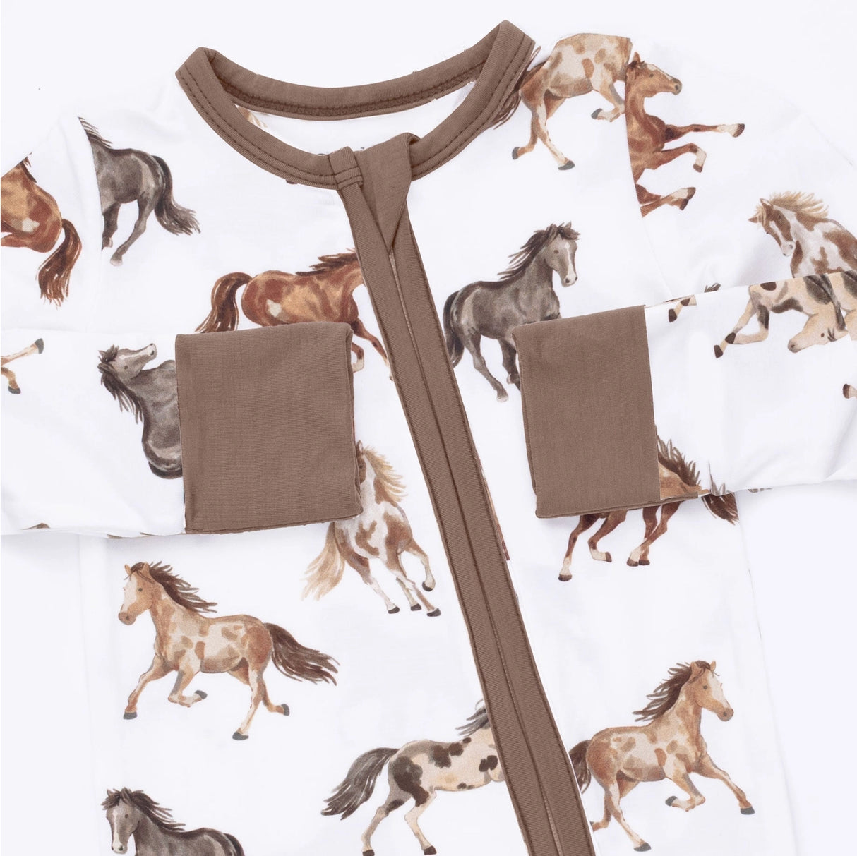 Angel Dear Bamboo Romper - Wild Horses