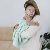 Waffle Bamboo Blanket - Mint - Kid's Stuff Superstore