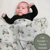 LollyBanks Muslin Swaddle Blanket - Golf - Kid's Stuff Superstore