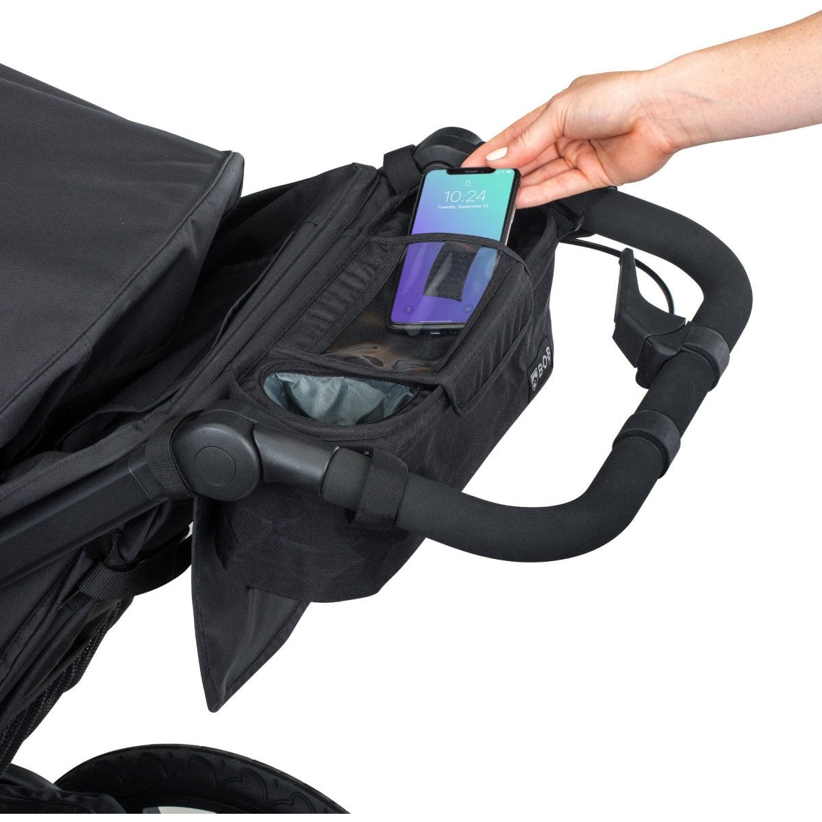 BOB Deluxe Handlebar Console with Tire Pump for Single Jogging Strollers - Kid's Stuff Superstore