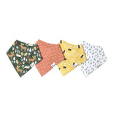 Copper Pearl Baby Bandana Bibs 4 Pack