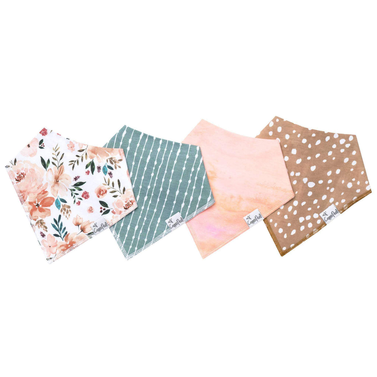 Copper Pearl Baby Bandana Bibs 4 Pack - Autumn