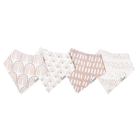 Copper Pearl Baby Bandana Bibs 4 Pack