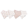 Copper Pearl Baby Bandana Bibs 4 Pack