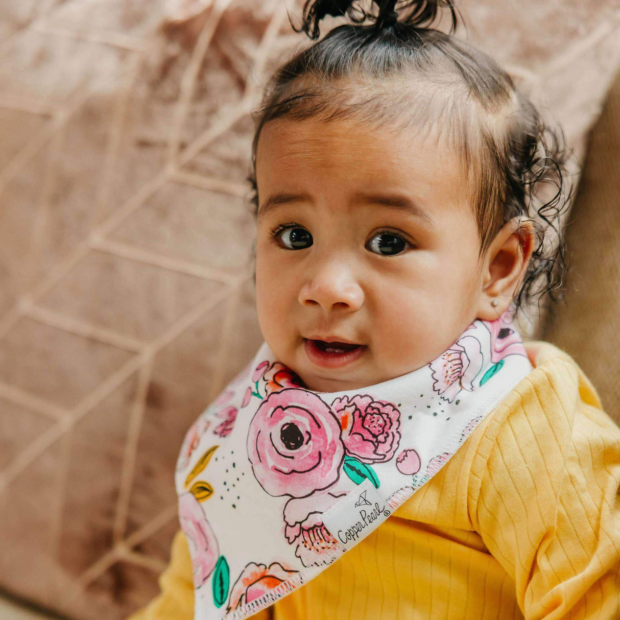 Copper Pearl Baby Bandana Bibs 4 Pack - Bloom