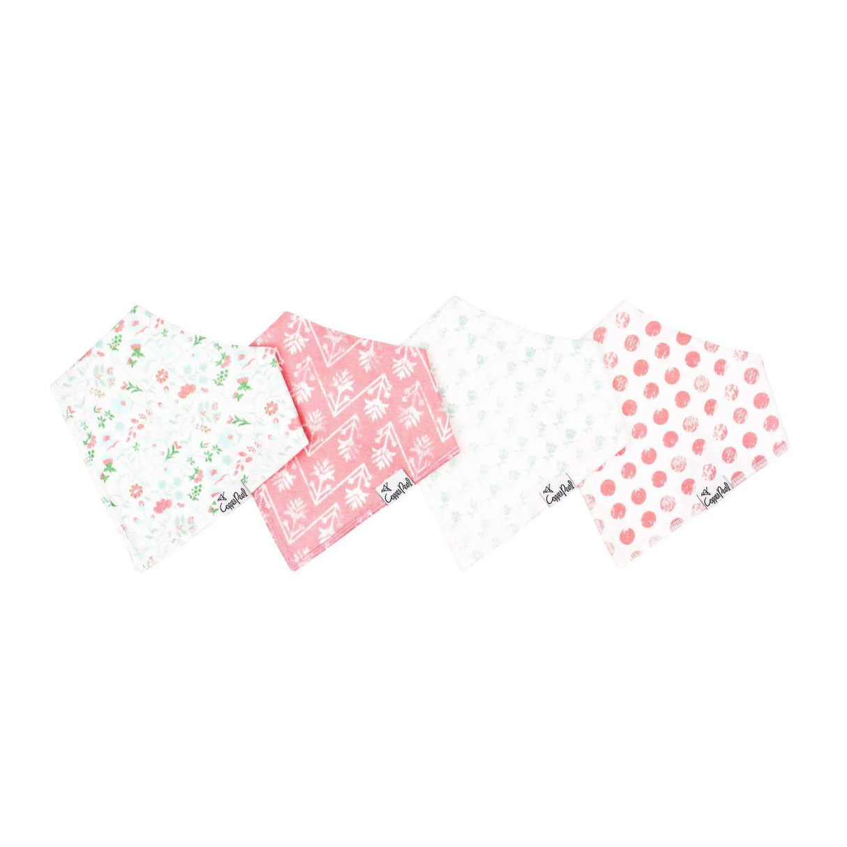 Copper Pearl Baby Bandana Bibs 4 Pack