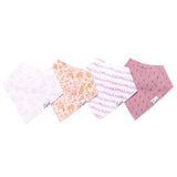 Copper Pearl Baby Bandana Bibs 4 Pack