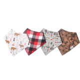 Copper Pearl Baby Bandana Bibs 4 Pack