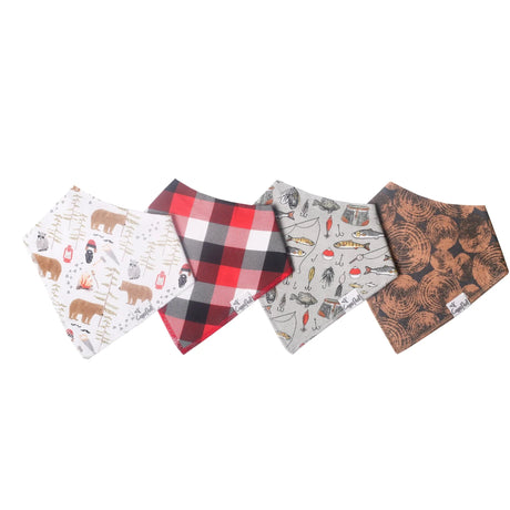 Copper Pearl Baby Bandana Bibs 4 Pack
