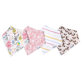 Copper Pearl Baby Bandana Bibs 4 Pack