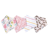 Copper Pearl Baby Bandana Bibs 4 Pack - Olive