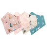 Copper Pearl Baby Bandana Bibs 4 Pack