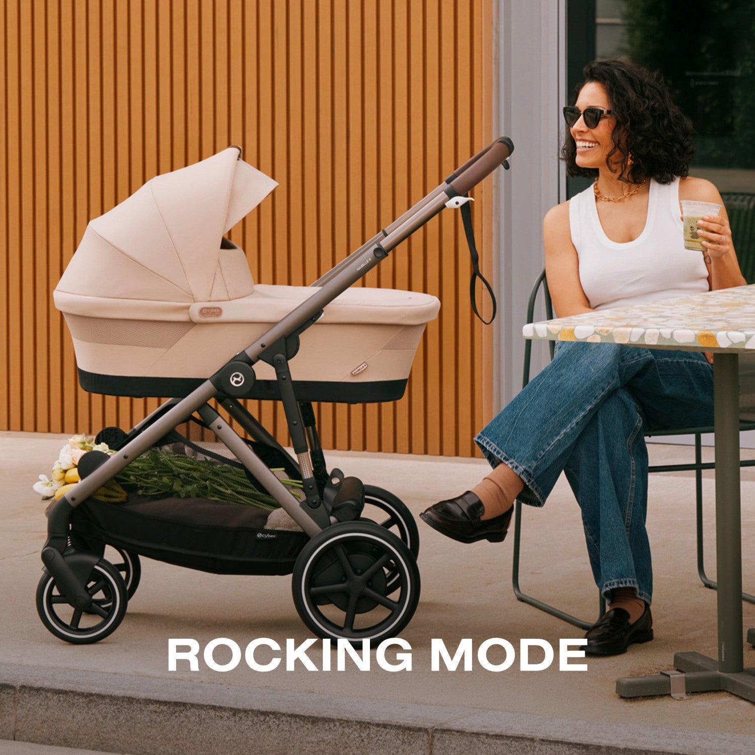 cybex gazelle s beige Cybex e-Gazelle S Electronic Assist Single-to-Double Stroller – Kid's Stuff Superstore