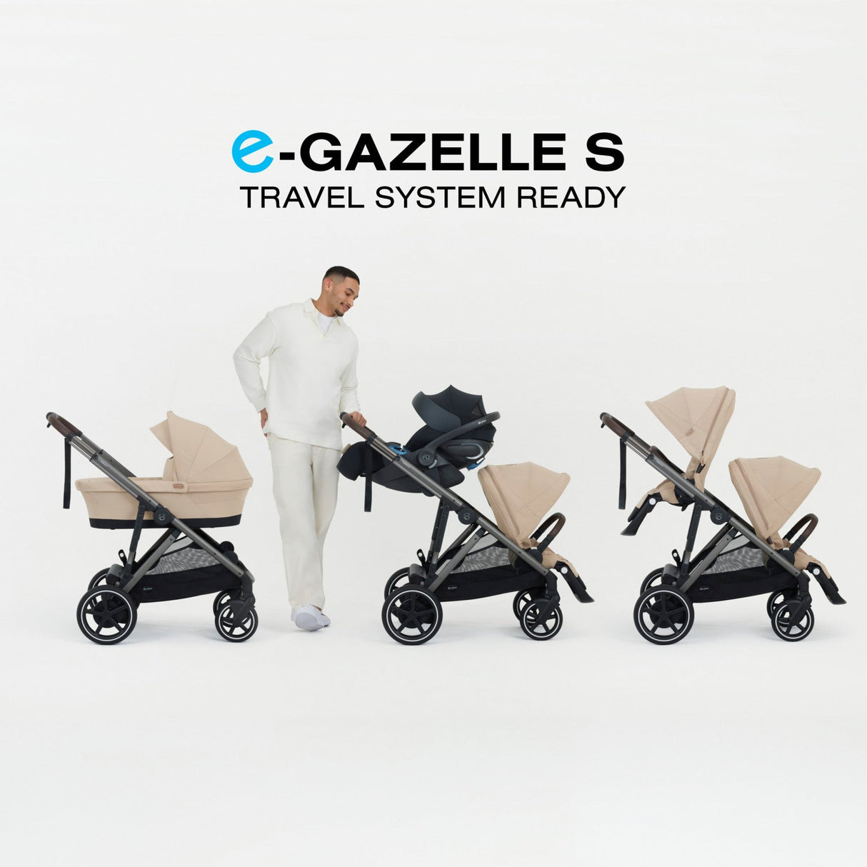 Cybex e-Gazelle S Electronic Assist Single-to-Double Stroller - Kid's Stuff Superstore