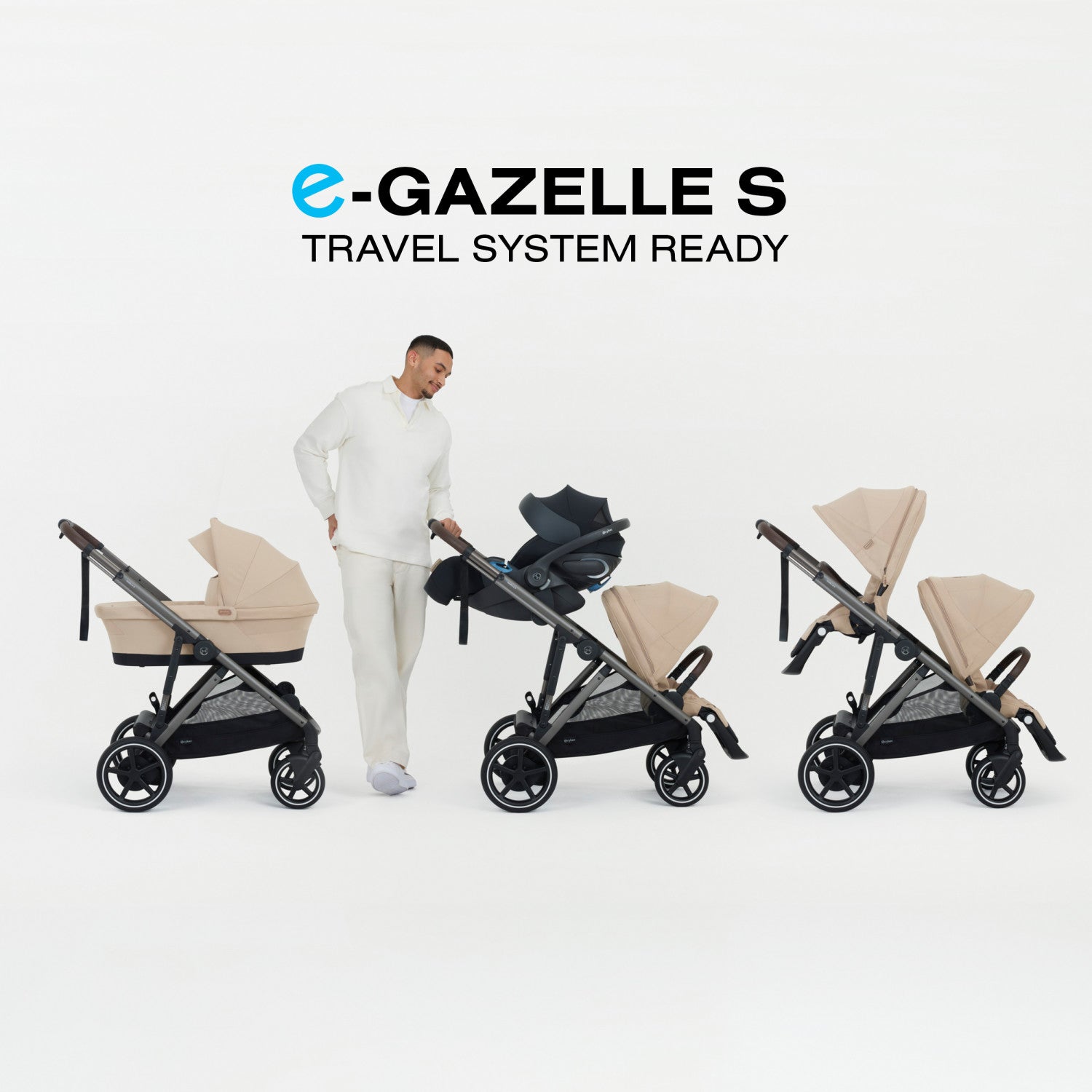 Cybex e-Gazelle S Electronic Assist Single-to-Double Stroller - Kid's Stuff Superstore