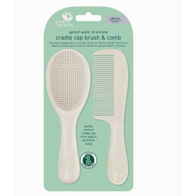 Green Sprouts Cradle Cap Brush & Comb - Kid's Stuff Superstore