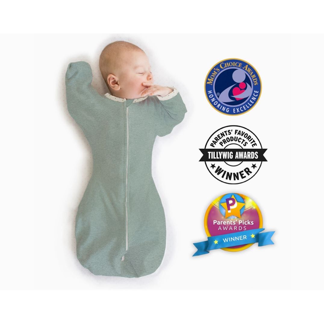 Swaddle Designs Transitional Swaddle Sack - Heathered Jadeite - Kid's Stuff Superstore