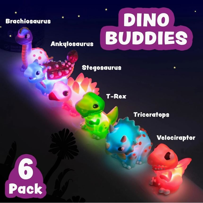 Dinosaur Light Up Bath Toys