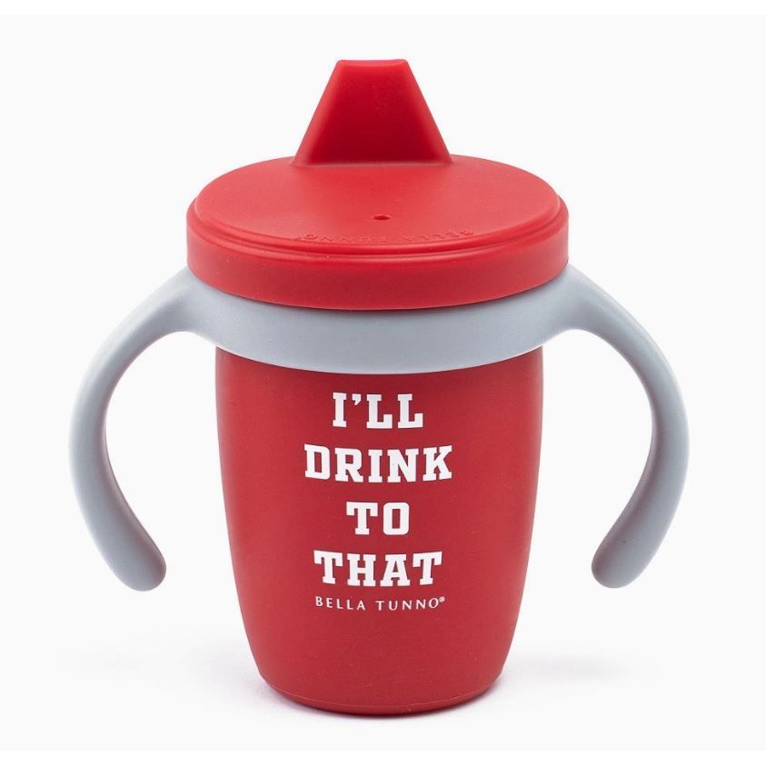 Bella Tunno Drink to that Sippy Cup - Red - Kid's Stuff Superstore