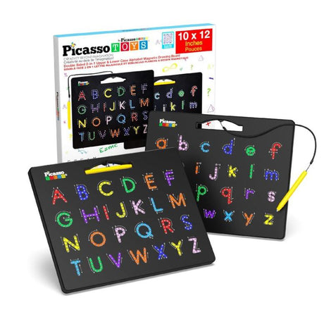 PicassoTiles 12"x10" Magnetic 2-in-1 Upper and Lower Case Drawing Board - Kid's Stuff Superstore
