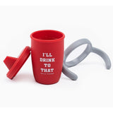 Bella Tunno Drink to that Sippy Cup - Red - Kid's Stuff Superstore